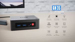GK35 Pro Mini PC Windows 11 Intel Celeron J4105 2.5GHz 8GB DDR4 128GB/256GB SSD Dual WIFI 4K Desktop Computer Gaming Education Office Home Theater Entertainment Multimedia Cinema Movie Video Player