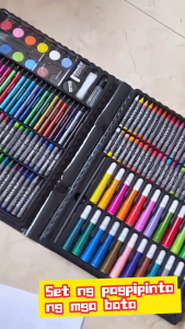 42/150/208Pcs Coloring Set Crayons For Kids Coloring Materials Set Color Pencil Set For Kids Stationery