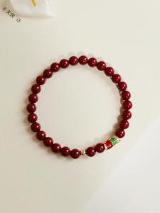 Lucky Carp Red String Bracelet for Women Natural Vermilion Beads Snake Year Fortune Charm Fresh out Design Fashion Jewelry