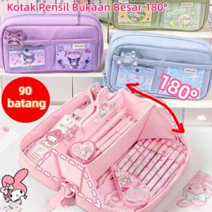 Kotak Pensil Bukaan Besar 180° & Multi-lapis Kapasitas Besar: Hadiah Pertama Sekolah