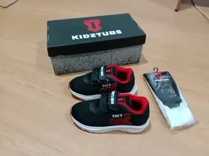 Sepatu Sekolah Anak Laki Laki Perempuan Warna Hitam Merah Biru PingTali Perekat Rekat Velcro Kecil Tanggung Umur 6-10 Tahun PAUD TK SD SMP SMA Kelas 1 2 3 4 5 6 7 8 9 0-KIDZTUBS183772823