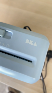 BLA Paper Shredder Strong Cutter Machine 10 Litre Pemotong Kertas for Paper & Credit Cards BX607WBB Water Bank Blue Limited Edition