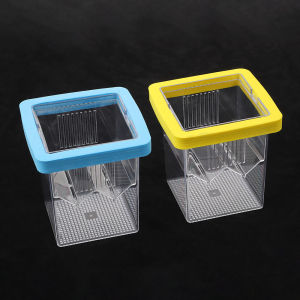 Suspendable Aquarium Fish Fry Incubator with Suction Cups - Floating Fish Breeding Box for Fish Fry Shrimp Beta Clownfish Guppy