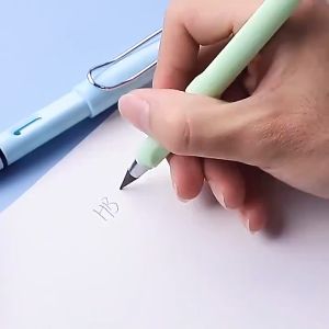 10Pcs Inkless Eternal Pencil No Need To Sharpen Eternal Pencil Art Sketch Drawing Pencil with Eraser Not Easy Break Erasable Pencil Students Magic Pencil
