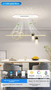 Smile | Modern Minimalist Leafless Fan Light Luxury Dining Table Ceiling Light