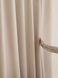 2pcs 100% Solid Blackout Curtains - Perfect for Bedroom and Living Room - UV Protection Easy Sliding and Stylish Design