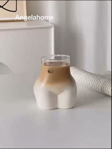 【📣SG Seller】🔥450ml Cute Body Ass Butt Shot Glasses Coffee Milk Mug Beer Juice Wine Tea Whiskey Drinking Cup Party Funny