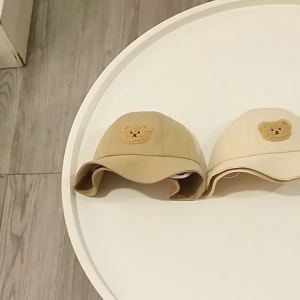 CALEB Topi Bayi Bucket Hat Motif Korea Bear 3 - 5 Tahun | Topi Balita Laki laki Perempuan