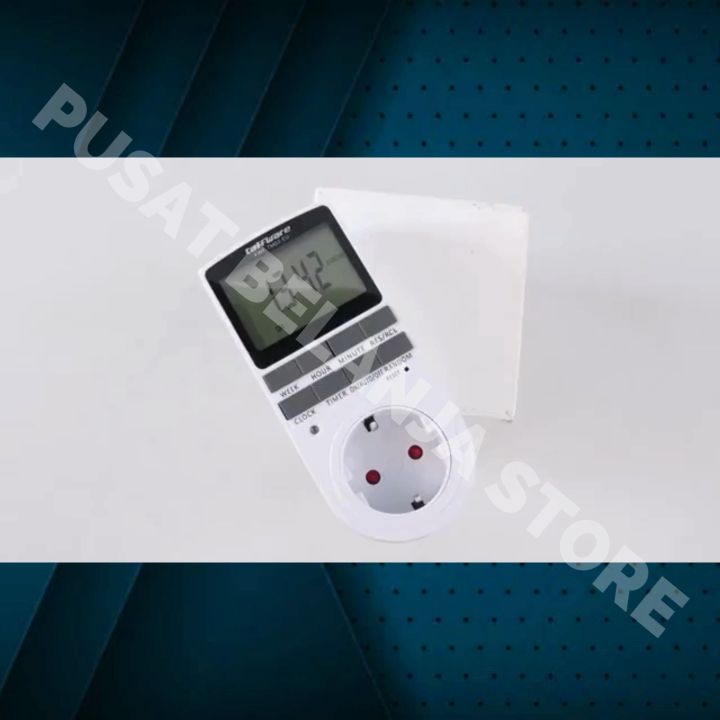 Taffware MCB timer listrik on off otomatis 24 jam digital Stop Kontak ...