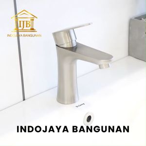 Paket Asesoris Wastafel Kabinet Over Flow Kran Fleksibel Stop Kran Sifon Hitam Chrome Satin