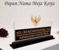 Papan Nama Meja Kerja Akrilik Name Desk Minimalis Arcylic. 