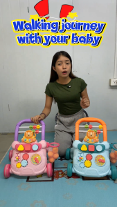 4in1 Baby Walker & Gym Multifunctional Baby Push Walker Toddler Trolley Early Learning Toys Table
