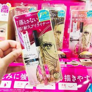 ✹New Japanese kiss me eyeliner pen ultra-fine waterproof non-blooming brown dark brown black enhanced kissme♪