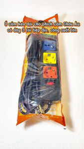 Ổ cắm kéo dài cho phích cắm Châu Âu có dây 3 lõi tiếp địa công suất lớn - Lioa 2SK2DN