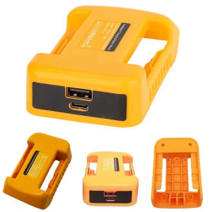 USB Charger Adapter for Dewalt 18V 20V Li-ion Battery with USB and Type-C Fast Charging DCB200 DCB205 for DEWALT