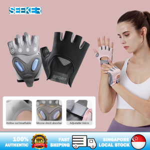 【✅SG stock】Half Finger Shockproof Breathable Fitness Gloves Summer Men Women Workout Gloves Sports Gloves Weight Lifting Gloves Bicycle Gloves