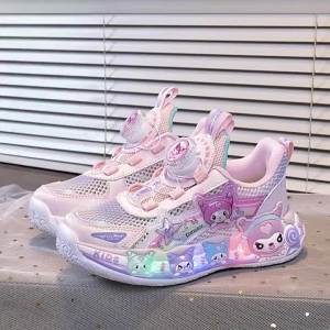 KUOBURENSHENG | Non-slip Waterproof Glowing Childrens Running Shoes