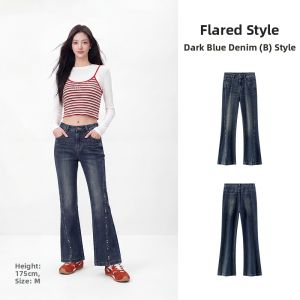 Semir | Womens Jeans Trousers Flared Leg-Lengthening