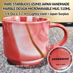 RARE STARBUCKS IZUMO JAPAN HANDMADE MARBLE DESIGN MICROWAVABLE MUG 310ML • JAPAN SURPLUS