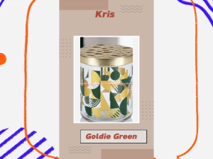Toples Kris 650ml Goldie Green: Simpan Camilan Favorit Anda