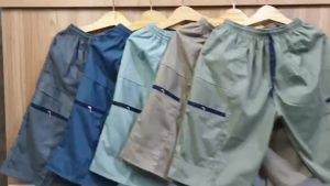 QUẦN TÚI HỘP NAM TRUNG NIÊN CHẤT KAKI FROM RỘNG LƯNG THUN CO GIÃN CÓ DÂY RÚT FREESIZE 50-65KG