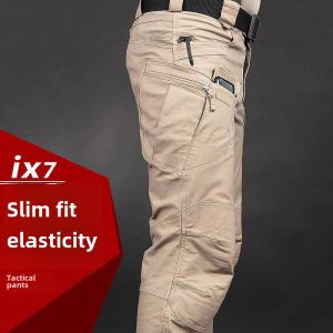 Outdoor Consul Tactical Pants Mens Spring/Summer Stretch Quick-Drying Pants Military Fans Training Pants Multi-Pocket Combat Pants Cargo Pants