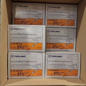 🎀1 แพ็ค (10 อัน) 🎀 Syringe Terumo ไซริ้งอินซูลิน ยี่ห้อ Terumo  เทอร์รูโม่ 0.5 1 ซีซี. เบอร์ 27 29 31