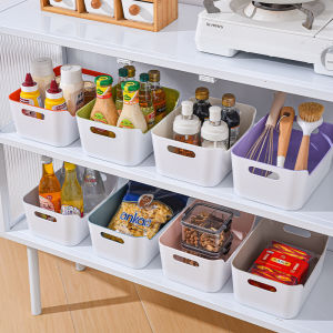 Storage Bins Plastic Organizers Cabinet Storage Organizer Basket Versatile Kitchen Pantry Organization