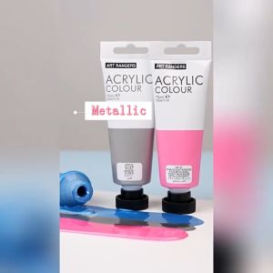 Art Rangers สีอะคริลิค กันน้ำ ชุดสีอะคริลิก (22ML/หลอด*8) โทนเบสิค/พาสเทล/เมทัลลิค/กากเพชร/นีออน