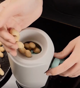 Automatic Electric Peanut Sheller Machine Food Grade Portable Kitchen Tool for Efficient Nut Shelling with Easy Shell and Meat Separation