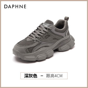 Daphne Grey Dad Shoes Womens 2025 New Summer Autumn Climbing Thick Bottom Heightening Casual Sports Retro Style Fashion