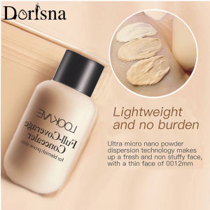 Dorisna 12ml Matte Makeup Foundation Cream Professional Face Concealer Liquid Dark Circles Long Lasting Concealer Cream Cosmetic
