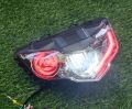 MUTAKIN HEADLIGHT ASSY WITH SHARINGAN PARKLIGHT SNIPER 150 V2. 