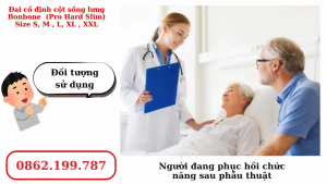 Đai cố định cột sống lưng Bonbone - Pro Hard Slim