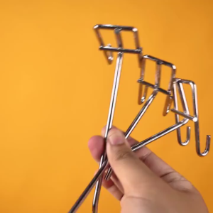 【10PCS】Hook Ram Gantungan Besi/Untuk Display Barang 10CM 15CM 20CM 25CM Tebal 4MM Dapat Digunakan dengan Kunci Anti-