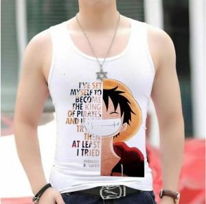 GENIUS SHOP/kaos LUFFY.G pilihan 3WRNA dalam terbaru singlet Pria /brkualitas harga murah meriah/BAYAR DI TEMPAT (COD)/promo terbatas
