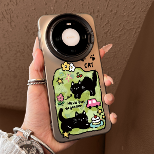 SHUXIE | Matte Finish Slim Protective Phone Case Cartoon Cat