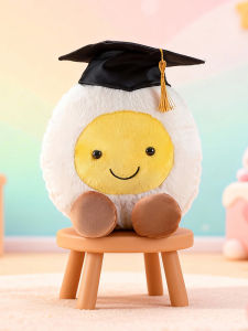 GUAIBUDIAN | Cute Boiled Egg Plush Toy