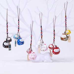 Water Sound Bell Lucky Cat Mobile Phone Pendant Japanese Style Lovely Key Buckle Handbag Pendant Exquisite Gift Girlfriends Gift