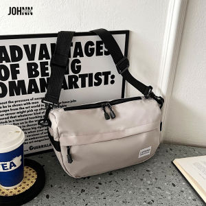 ELACCENT กระเป๋า กระเป๋าผู้ชายและผู้หญิงกระเป๋า ผ้าใบเรียบง่ายงกระเป๋าสะพายไหล่เดียวควา มจุขนาดใหญ่กระเป๋ากีฬาผู้ชายที่เดินทางมาพักผ