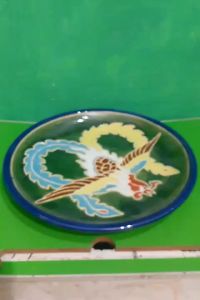 Đĩa phụng  xanh đựng trái cây thờ cúng