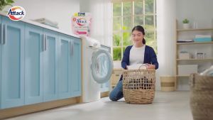 [SENTAKU] Gel Giặt Attack Hương Giấc Mơ Hoa Anh Đào Sạch Sâu Làm Mềm Sợi Vải Trọng Lượng 3.5Kg