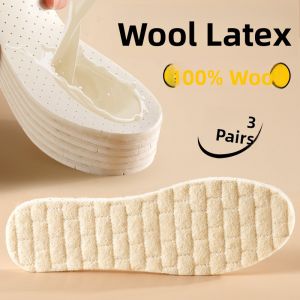 LINGMIAO | Winter Snow Boot Insoles Thick 100% Wool Warm Non-Shedding Insulated Breathable Soft Comfort