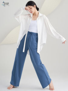 Modern Dance Shirt Women Long Sleeve Drifting Satin Training Costume Top Classical Dance Performance Training Outfit