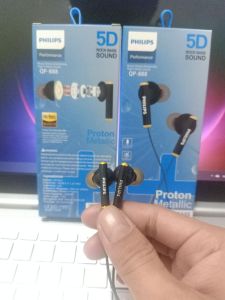 Headset Philips Stereo EXTRA BASS Sound 5D Proton Metallic IMPRESSIVE BASS HIRES AUDIO
