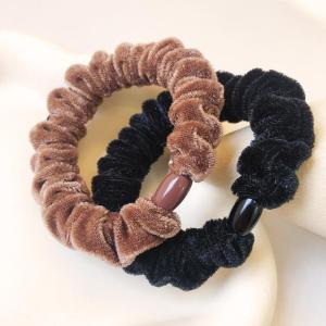 Velvet Hair Ties Womens Korean Style Simple Headbands Autumn Winter Bun Hair Bands Fashionable Hair Accessories for Girls