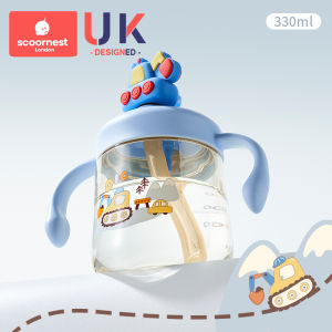 KESCOORL Childrens PPSU Scale Straw Milk Cup Anti-fall Water Bottle Straight Drink for Babies And Toddlers 1-2-3 Years Old above