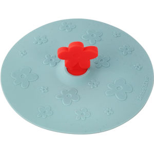 LOTUS BLUE | Food-Grade Silicone Cup Lid Large Diameter Universal Sealed Dustproof