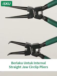 ISKU Tang Snap Ring Circlip Pliers ES IS EB IB CR-V Steel 45 7 Multifungsi Tang Internal Lurus