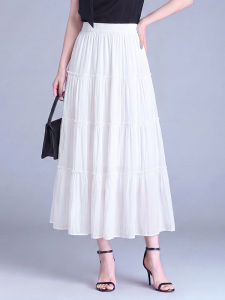 AISILANDAI | Pleated Edge Spliced High Waist Slimming Half Skirt